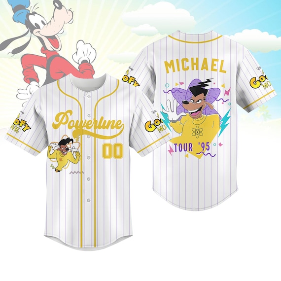 Custom Powerline Baseball Jersey, A Goofy Movie Baseball Shirt
