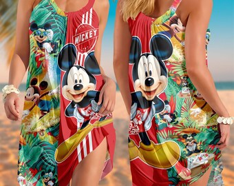 white christmas dresses Disney Mickey & Minnie Women's Summer Sling Dress  TheFashionFever