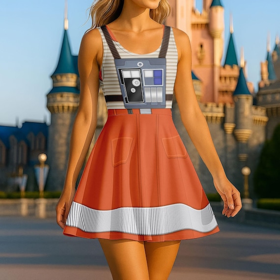 star wars cocktail dress Luke Skywalker Pilot Costume Dress, Disney Skater Dress, Rebel Flight Suit Cosplay Outfits, Halloween Party, Gift for Her Size:40 (US 10) Gothic Black Lace Corset womens_dresses_collection Padme amidala 4 Toddler