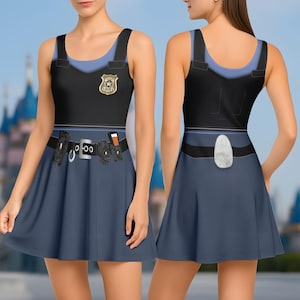 Halloween Judy Hopps Costume Skater Dress, Disney Zootopia Cosplay Costume, Animal Kingdom, Disneyland Shirt, Disney World, Women Dress