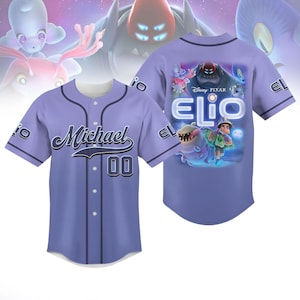 Camiseta de béisbol personalizada de Elio de Disney Pixar, camiseta de béisbol del personaje de Elio, camiseta de dibujos animados de la película, camiseta de Disneyland, regalo para ella y él