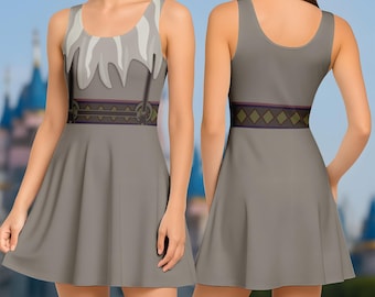 Sven Frozen Kostüm Kleid, Sven Skater Kleid, Disney Cosplay Kleid, Cartoon Reindeer Charakter Sommerkleid, Frauen Kleid, Halloween Geschenk