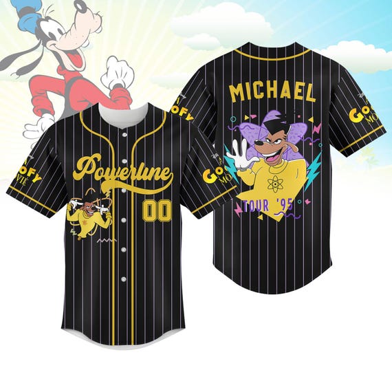 Custom Powerline Baseball Jersey, A Goofy Movie Baseball Shirt