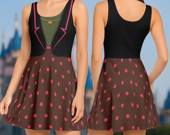Vestido de patinadora Dawn Bellwether, disfraz de cosplay de Zootopia de Disney, Animal Kingdom, Disneyland, Disneyworld, vestido para mujer, regalo de Halloween