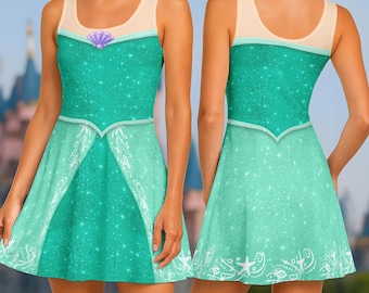 chinese dress ladies Disney Little Mermaid Ariel Skater Character Dress  Ambrie