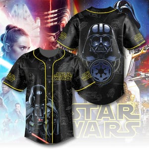 Darth Vader Baseball Jersey, Star Wars Baseball Shirt, Disney Movie Jersey Shirt, Darth Vader Jersey For Men, Gift For Him Dad Husband