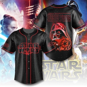 Darth Vader-trui, Star Wars Darth Vader Dark Lord of the Sith-honkbaljersey, Anakin Skywalker-jersey voor heren, outfits voor Disney-films