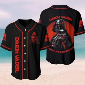 Aangepaste Darth Vader honkbaltrui, Anakin Skywalker honkbalshirt, Star Wars shirt, Disney film familieshirt, honkbalteam geschenken