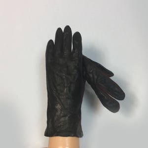60&#39;s Vintage Women&#39;s Brown Leather Gloves, Fownes Leather Gloves, Washable Leather, Stretchable Leather Gloves,