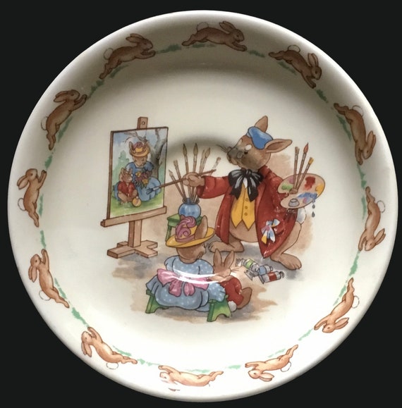 禁断のレッドクロス Bunnykins ロイヤルドルトン 美品.セール中　vintage /  Doulton Royal Vintage 食器
