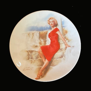 Marilyn Monroe Commemorative Plate, Niagara, Chris Notarile, Bradford Exchange, 1990&#39;s