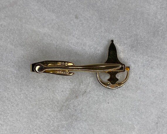 70s Door Knocker Tie Clip, Vintage Tie Clip, Hick… - image 4