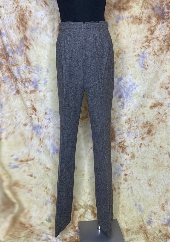 70’s Three Piece Gray Wool Pant Suit, Small - image 5