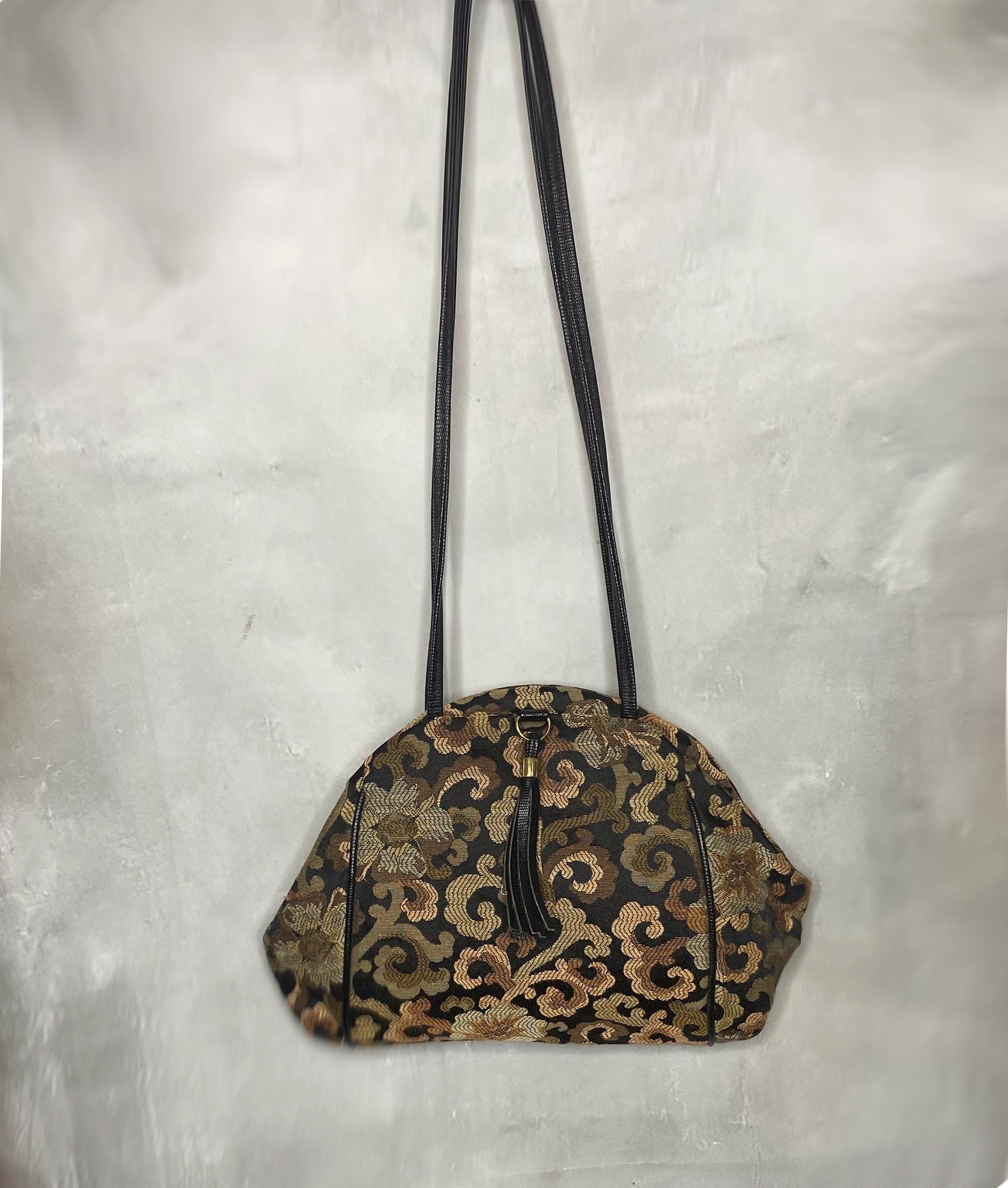 Retro Tapestry Shoulder Bag, Retro Carpet Bag, Needlepoint  display picture 1