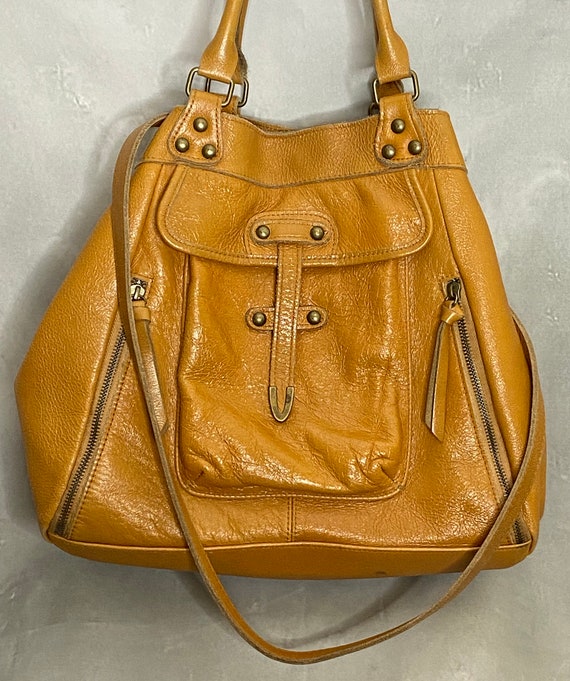 希少90´s VANSON Leather Suede Tote Bag 茶