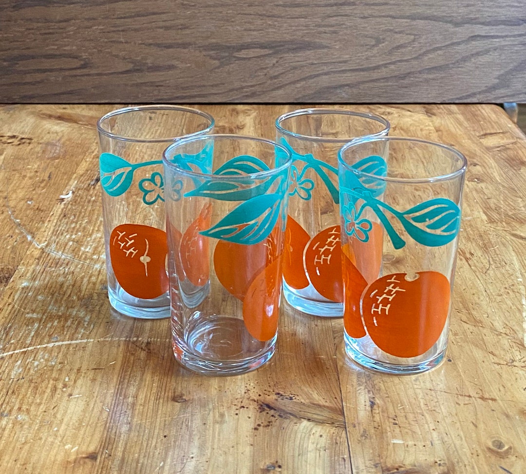 Mid Century Libbey 4 Ounce Juice Glasses Set of 4 Etsy