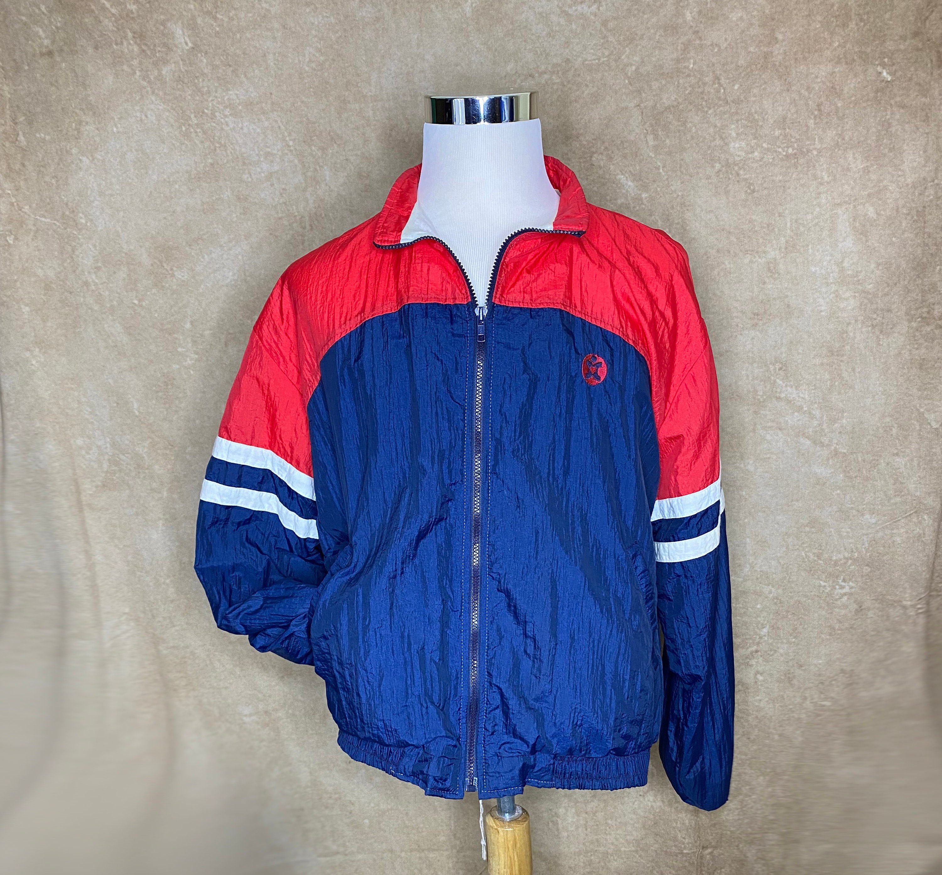 Blue Red Windbreaker - Etsy