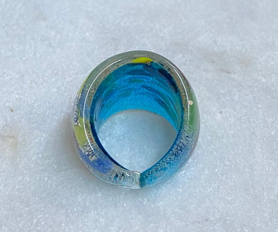 Blown glass ring deals