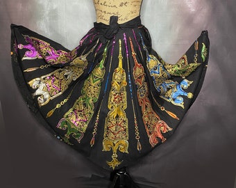 mexican sequin skirt velvet