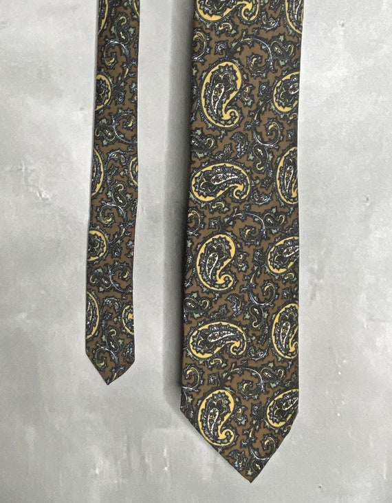 70's Wide Mod Paisley Tie - image 4