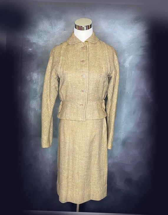 Women's Vintage Wool Suit, 1940's, 1950's, Kennie… - image 2