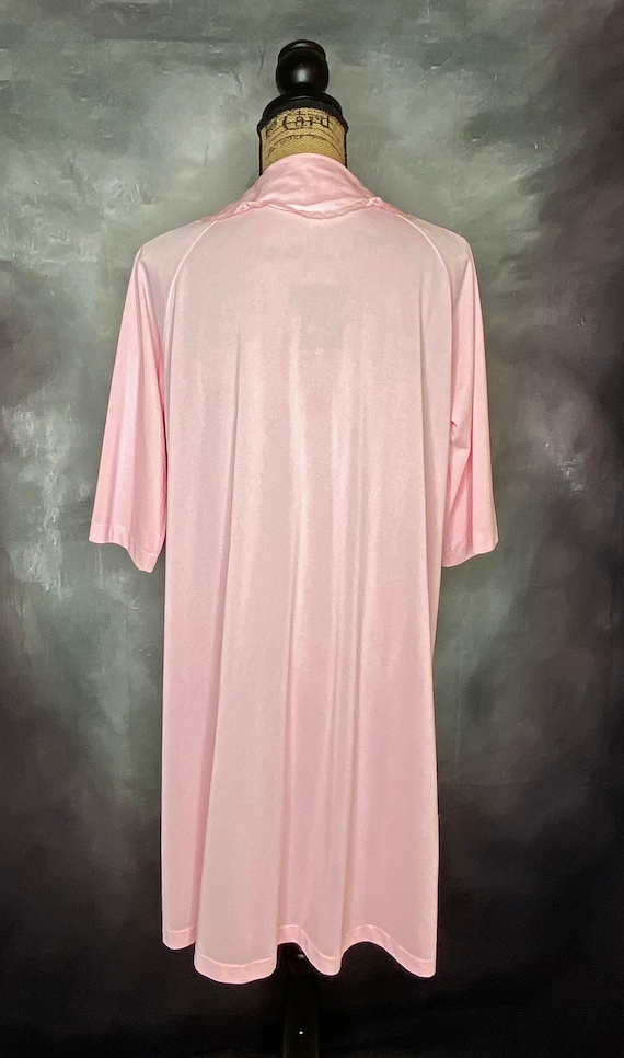 70's Vintage Womens Robe, Vintage Housecoat, Pink… - image 5