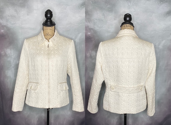 80 s Vintage Women s Ski Jacket White Quilted Winter Jacket Weather Tamer Ski Jacket Belted Ski Jacket Zip Front Quilted Jacket M L Etsy Ireland