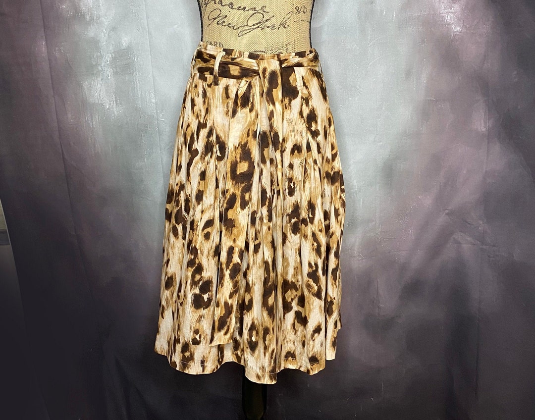 Sublimation Leopard Printed Fringe Skirt for Women