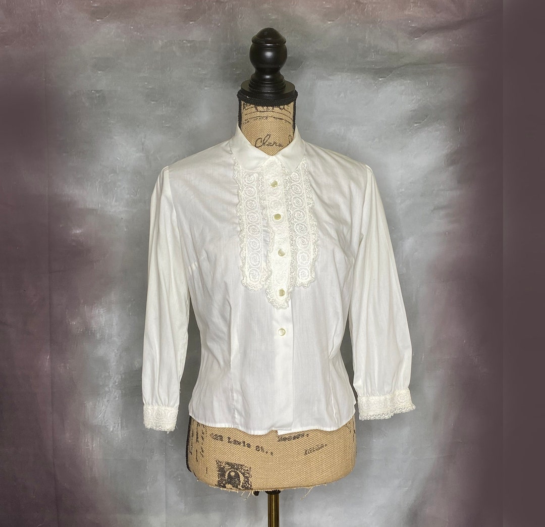 Ameri VINTAGE＊MEDI LACE NECK BLOUSE Ameri（アメリ）の「MEDI LACE NECK BLOUSE（シャツ/ブラウス