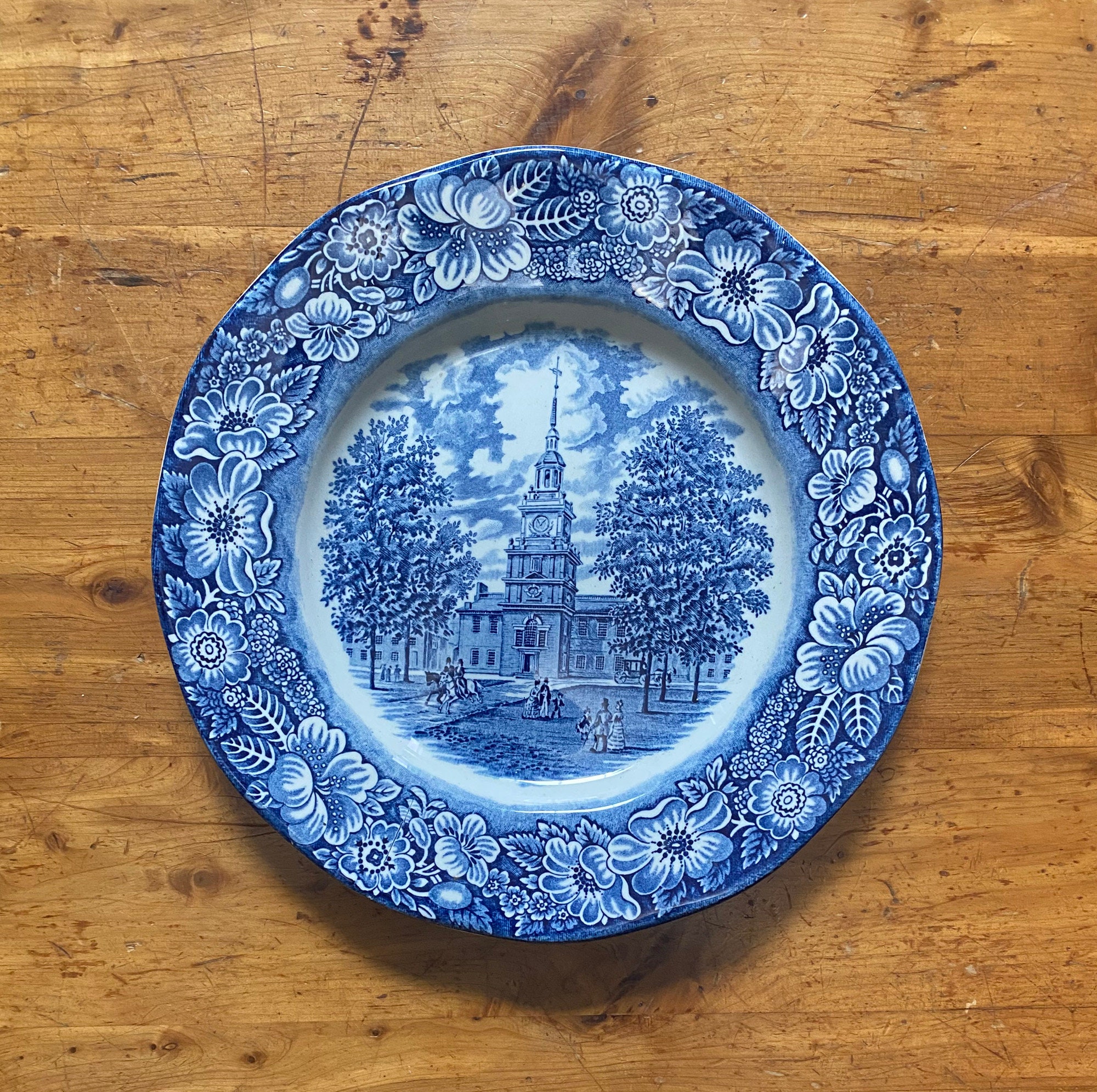 LIBERTY BLUE Englamd プレート Liberty blue plates - Etsy Polska
