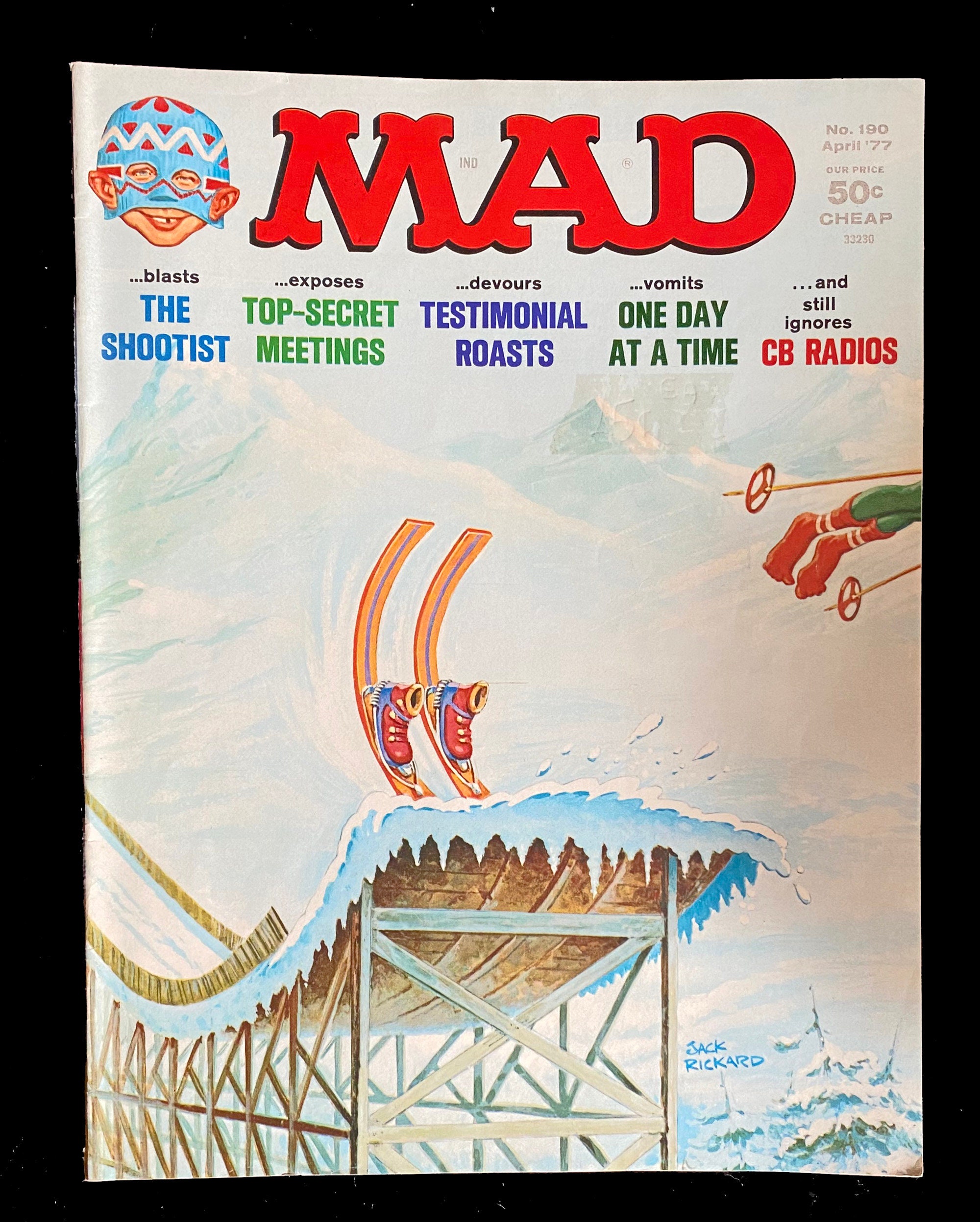 【額縁付き】mad magazine ⑤ トランプ A2ポスター Vintage Mad Magazine, April 1977 Issue Mad Magazine, Alfred