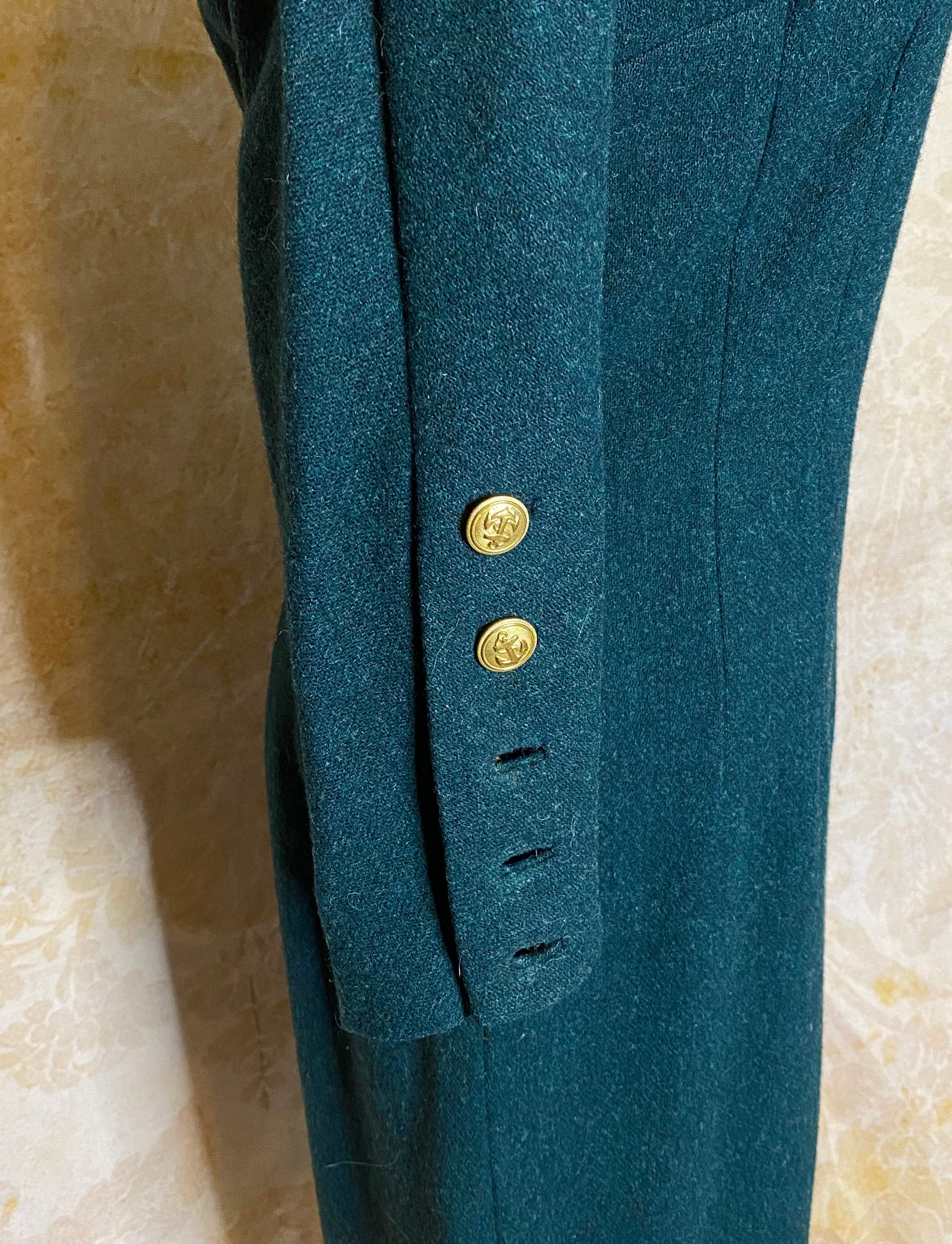 Vintage Dress Heather Green Wool 1950's Anne Fogarty | Etsy