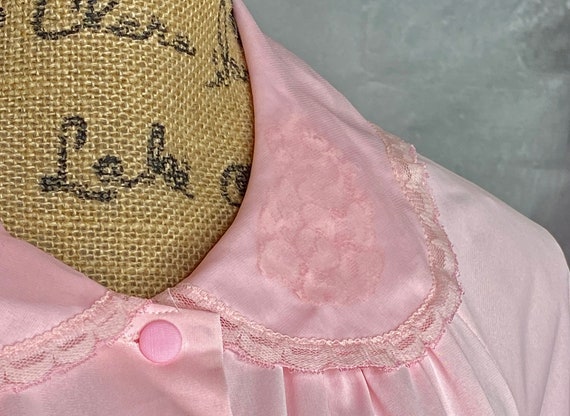 70's Vintage Womens Robe, Vintage Housecoat, Pink… - image 6