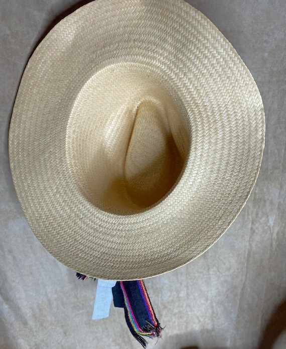 Women's Straw Hat, Vintage Straw Sun Hat, Straw W… - image 6