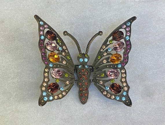 Heidi Daus Butterfly Pin, Heidi Daus Monarch Butt… - image 1