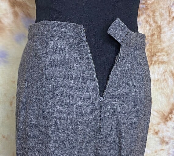 70’s Three Piece Gray Wool Pant Suit, Small - image 7