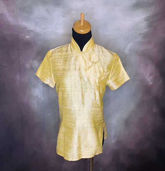 Vintage Asian Style Silk Blouse, Harari Silk Blous