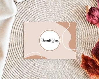 Minimalist Thank You Note | Elegant Design | Digital Download