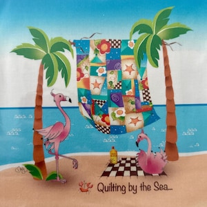 Jody Houghton Fabric Art Panel: 100% Cotton Crafting - 6&quot; or 8&quot;