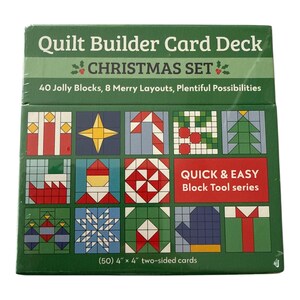 Quilt Builder Card Deck - Christmas Edition, 50 Cards