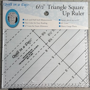 6 1/2 Triangle Square Up Ruler by Quilt in a Day