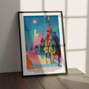 Medieval Wall Art Framed, Unique Wall Decor