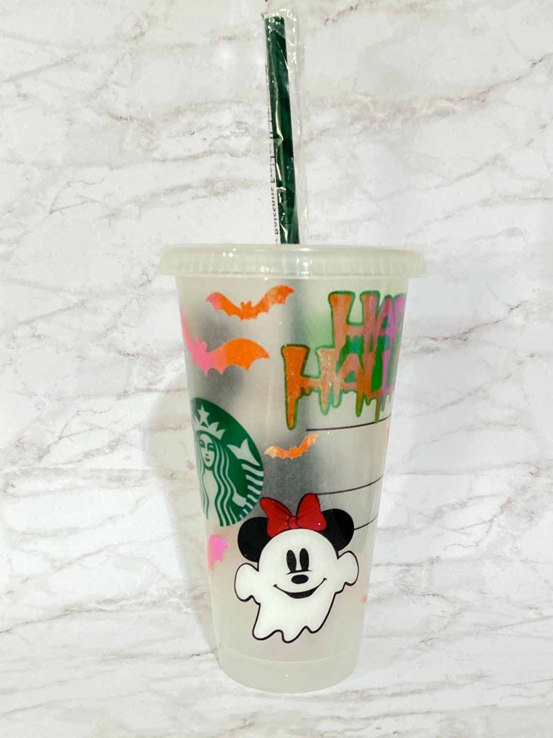 Minnie Mouse Halloween Starbucks Tumbler Etsy