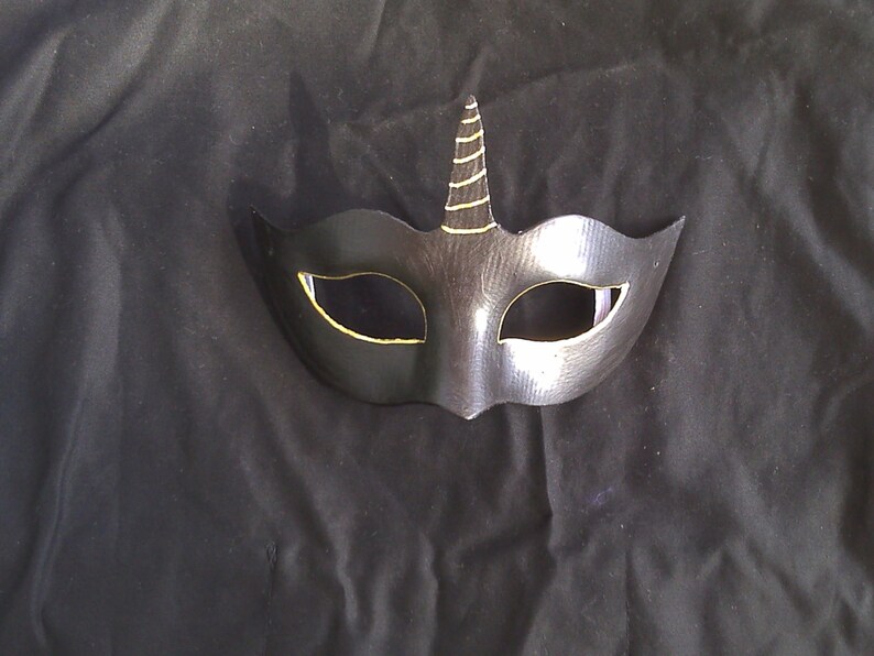 Unicorn Half Mask for Cosplay LARP Steampunk Lot5R Mardi Etsy