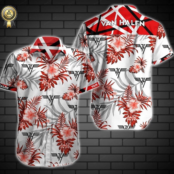 Van Halen Rock Band Unisex HAWAIIAN Shirt Best Gift Hot Summer 2024 S-5XL