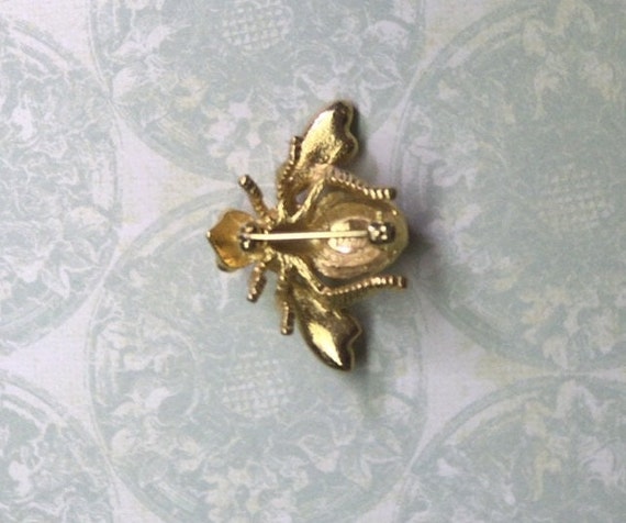 Vintage Joan Rivers bee pin, signed Joan Rivers b… - image 3