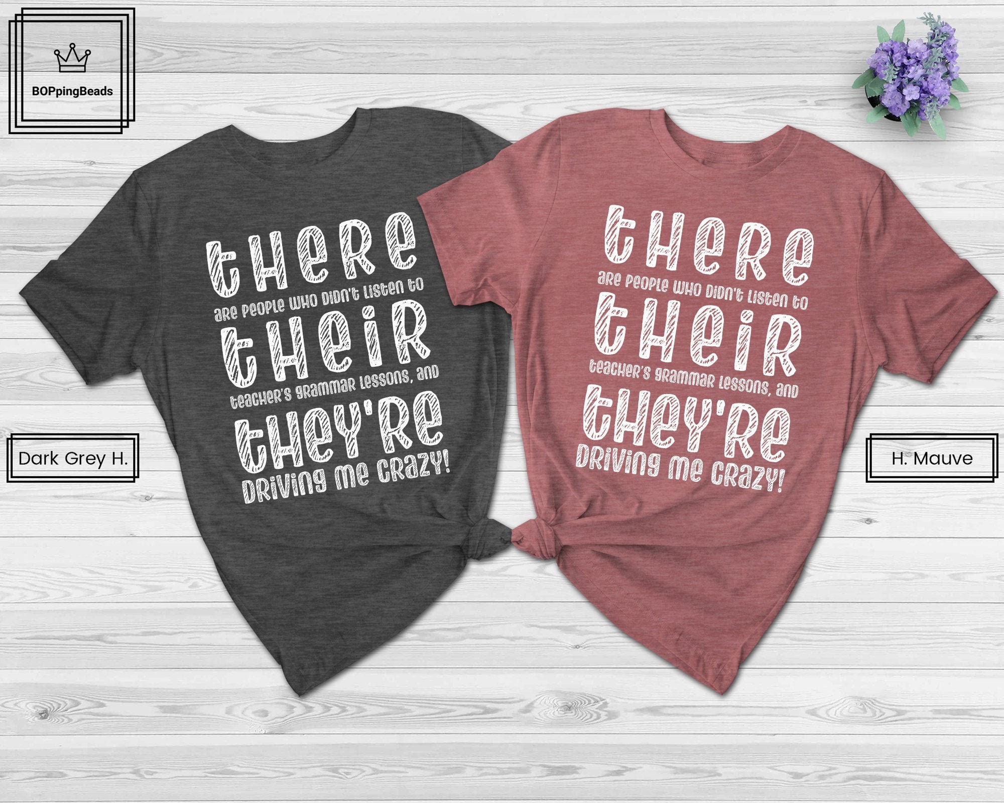There Their They're Shirt, Grammar Teacher Shirt, English Teacher…