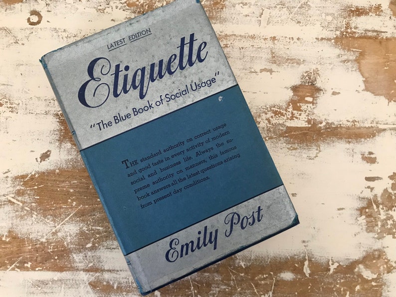 1942 Edition of Etiquette by Emily Post Etsy