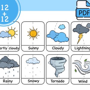 Cartões Montessori, Cartões Flash, Cartões de aprendizagem, Arquivo PDF, Cartões de clima, Para crianças, Cartões de arte, Cartões para brincar
