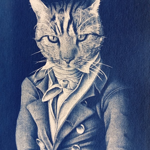 Chat Cyanotype